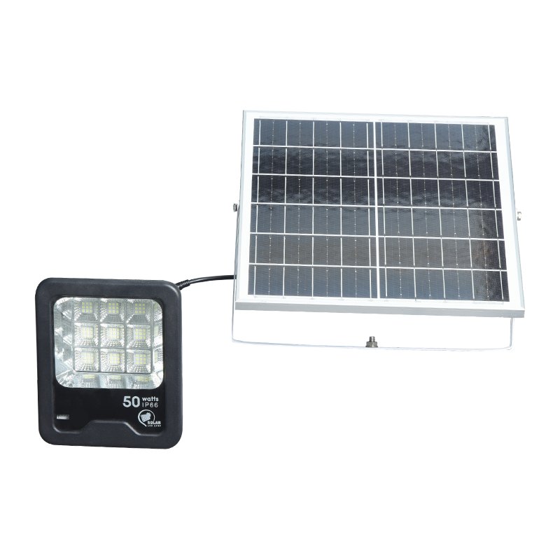 PY-SLFL20-50W আউটডোর উচ্চ দক্ষতা সোলার ফ্লাড লাইট
