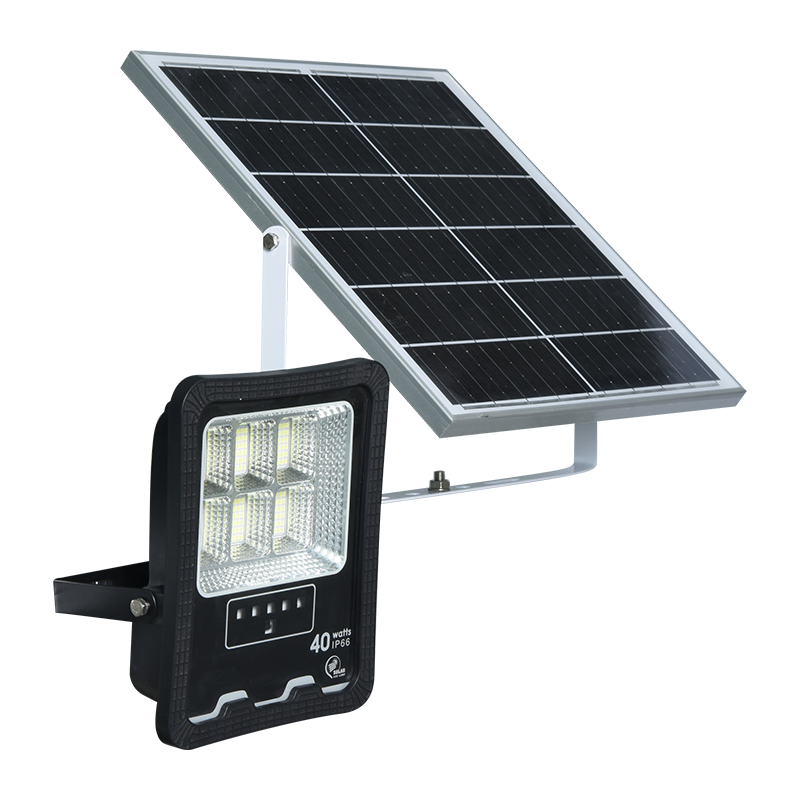PY-SLFL20-40W আউটডোর কম শক্তি খরচ সোলার ফ্লাড লাইট