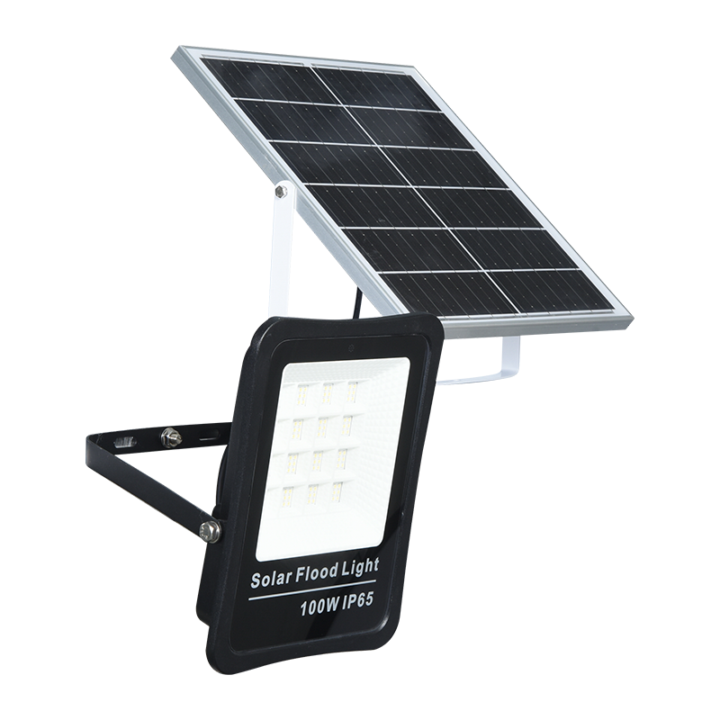 PY-SLFL30-100W কম শক্তির আউটডোর সোলার ফ্লাড লাইট