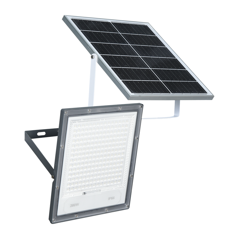 PY-SLFL40-200W জারা-প্রতিরোধী সোলার ফ্লাড লাইট