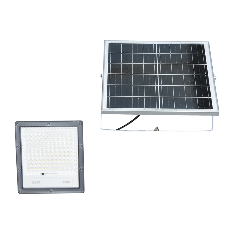 PY-SLFL40-100W আউটডোর পরিবেশ বান্ধব সোলার ফ্লাড লাইট