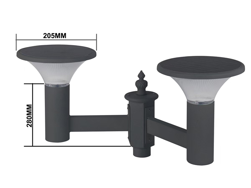PY-SG018-16W ডাবল বাল্ব সোলার গার্ডেন লাইট PY-SG018-16W ডাবল বাল্ব সোলার গার্ডেন লাইট