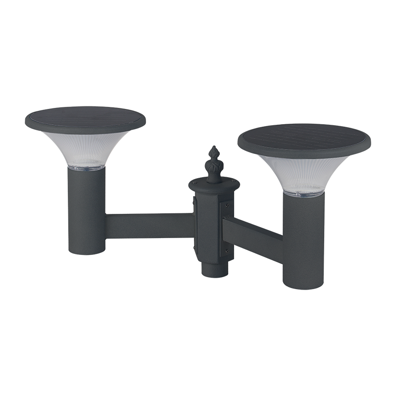 PY-SG018-16W ডাবল বাল্ব সোলার গার্ডেন লাইট