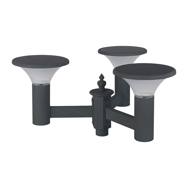 PY-SG018-24W তিনটি বাল্ব সোলার গার্ডেন লাইট
